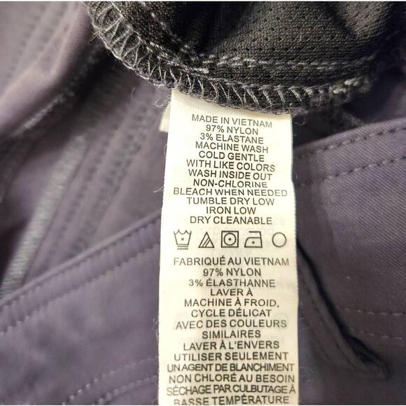 PrAna Womens 12 (35x29) Nylon Hiking pants Flare Snap pockets Graphite gray - Picture 9 of 9